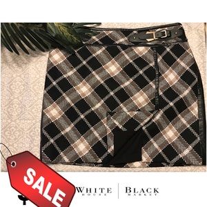 White House|Black Market Plaid Skirt